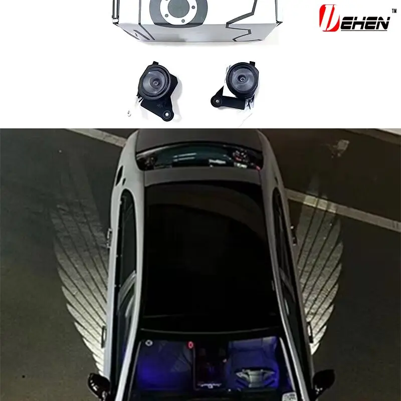 For Mercedes Benz 2019-2023 G Class AMG G63 W464 G350 G500 550 2PCS HD LOGO LED Rearview Mirror Welcome Light Ghost Shadow Light