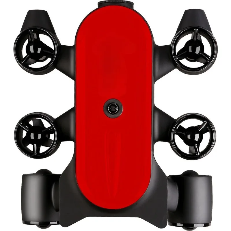 4K afbeelding onderwaterrobot duiken vissen