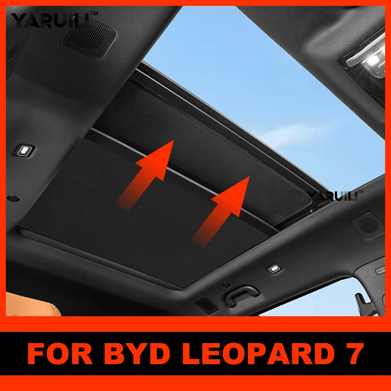 Para BYD Leopard 7, para BYD Ti7 Edición Especial, Parasol de Adsorción Electrostática para Techo Corredizo, Protección UV, Aislamiento Térmico