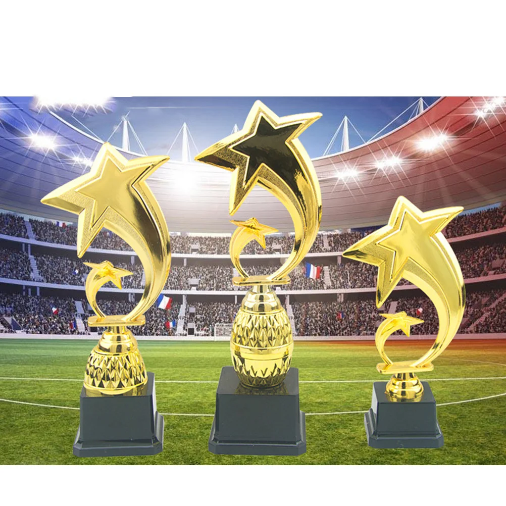 255cm Plastic Custom-Made Sports Match Tournament Trophy Creative Competitive Honor Star Trophy Cup