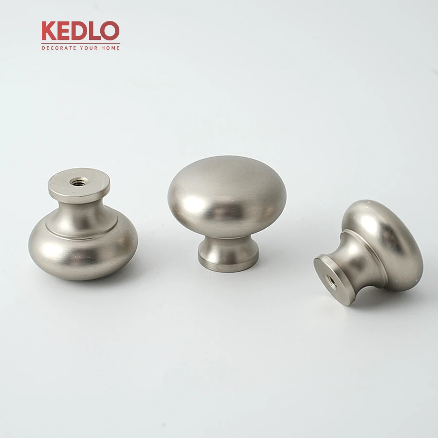 KEDLO, massiver Messinggriff, 14 mm Durchmesser, robust, für Schränke, Kühlschränke, gebürstetes Nickel, Möbelgriff, Türgriff, 500 mm. – Detail 12