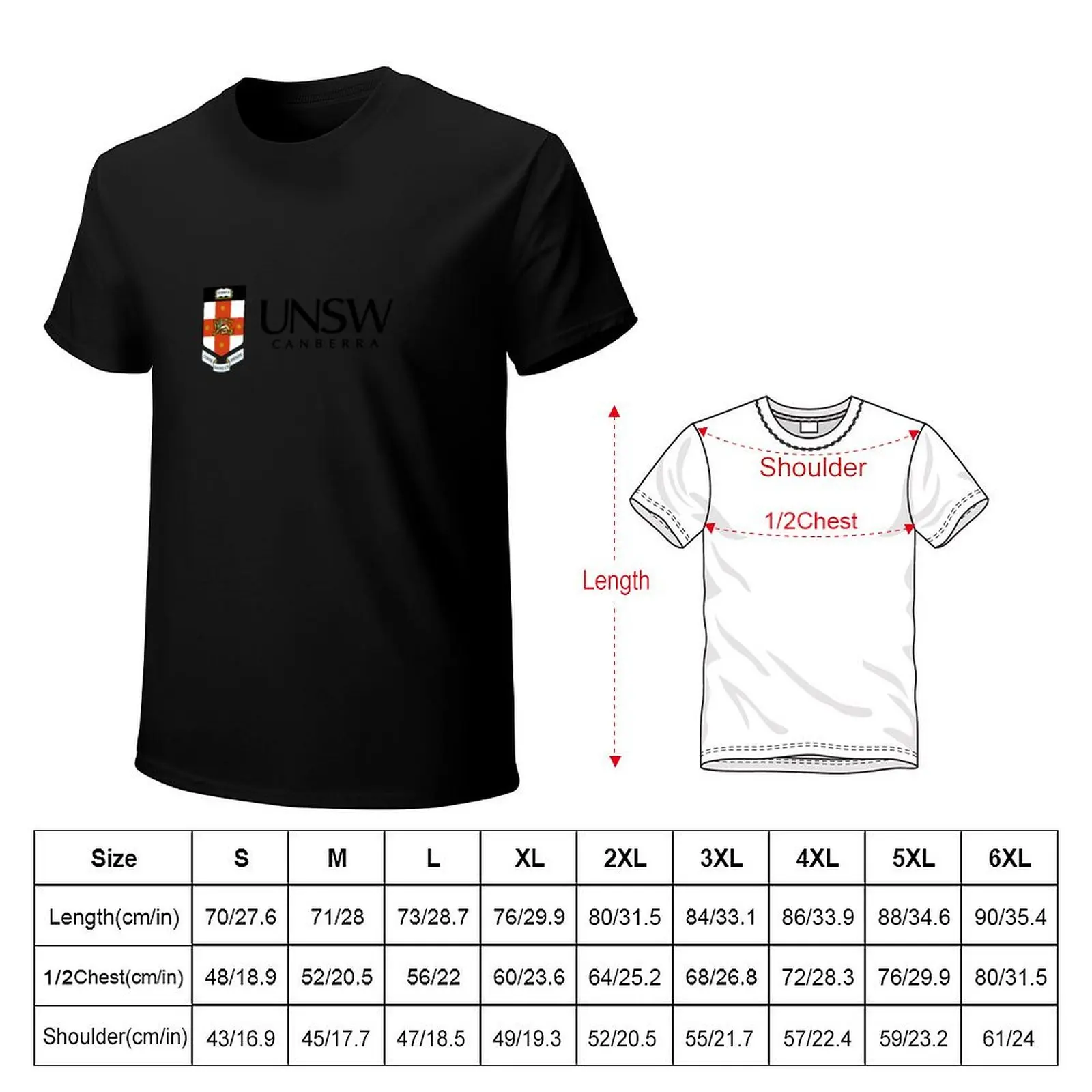UNSW Canberra T-Shirt Plus Size Everyday Tee Shirt