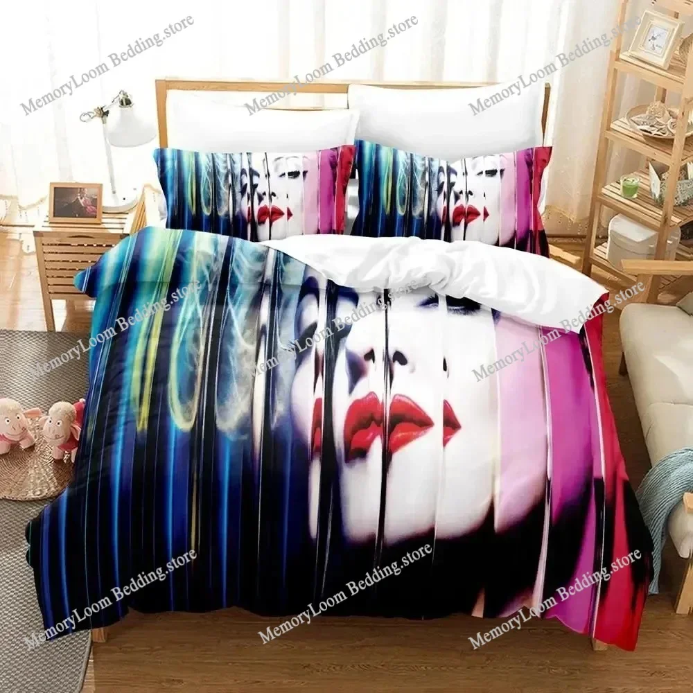 Madonna Confessions Tour Bedding Set Boys Girls Twin Queen Size Duvet Cover Pillowcase Bed Kids Adult Fashion Home Textileextile