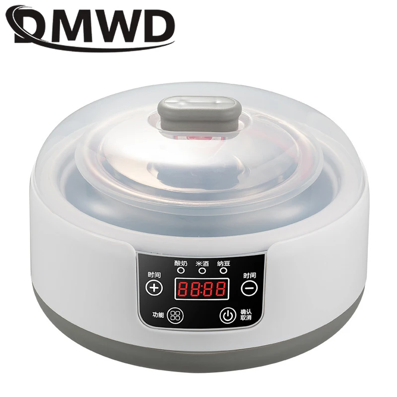 DMWD 110V/220V Multifunctional Yogurt Maker Automatic Leben Enzyme Fermentation Machine DIY Yogurt Natto Rice Wine Ferment Tool