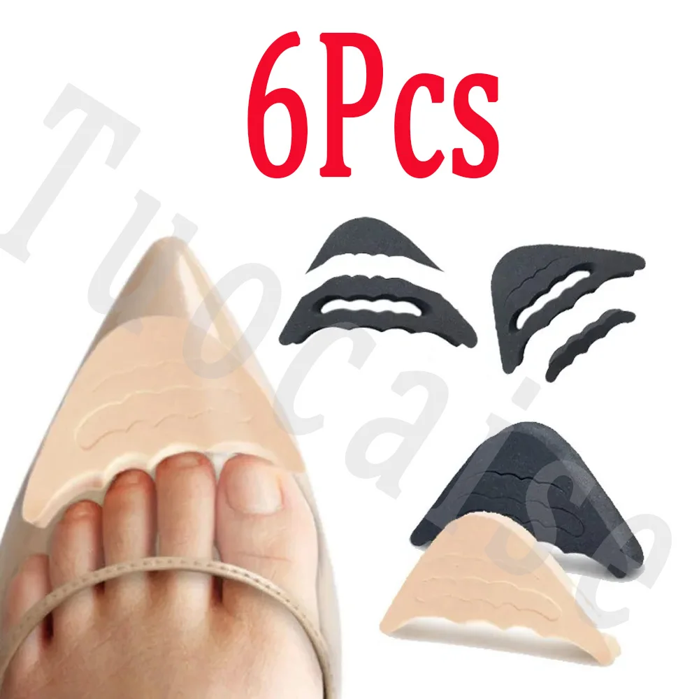 

6 Pcs Forefoot Insert Pads Women Pain Relief High Heel Insoles Reduce Shoe Size Filler Protector Adjustment shoe Accessories