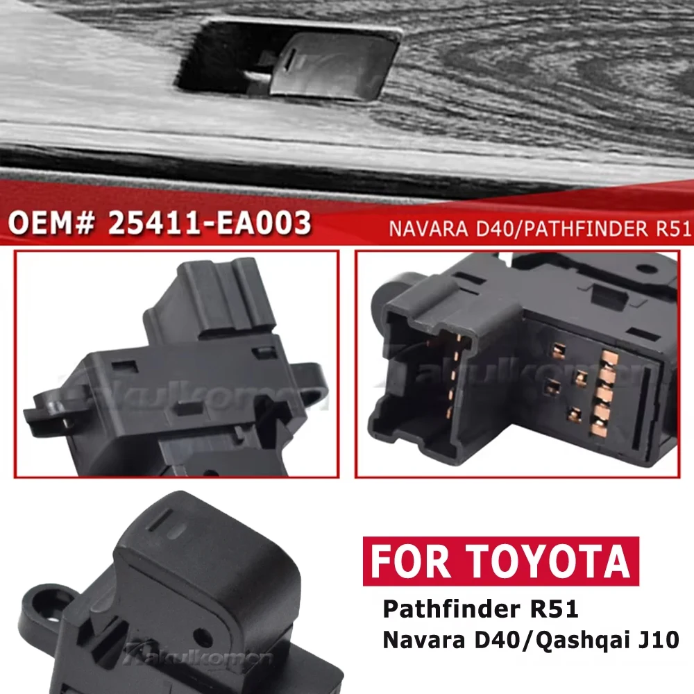 New 25411-EA003 Power Window Lifter Control Switch Push Button Panel For Nissan Qashqai Pathfinder Navara D40 25411-JD000