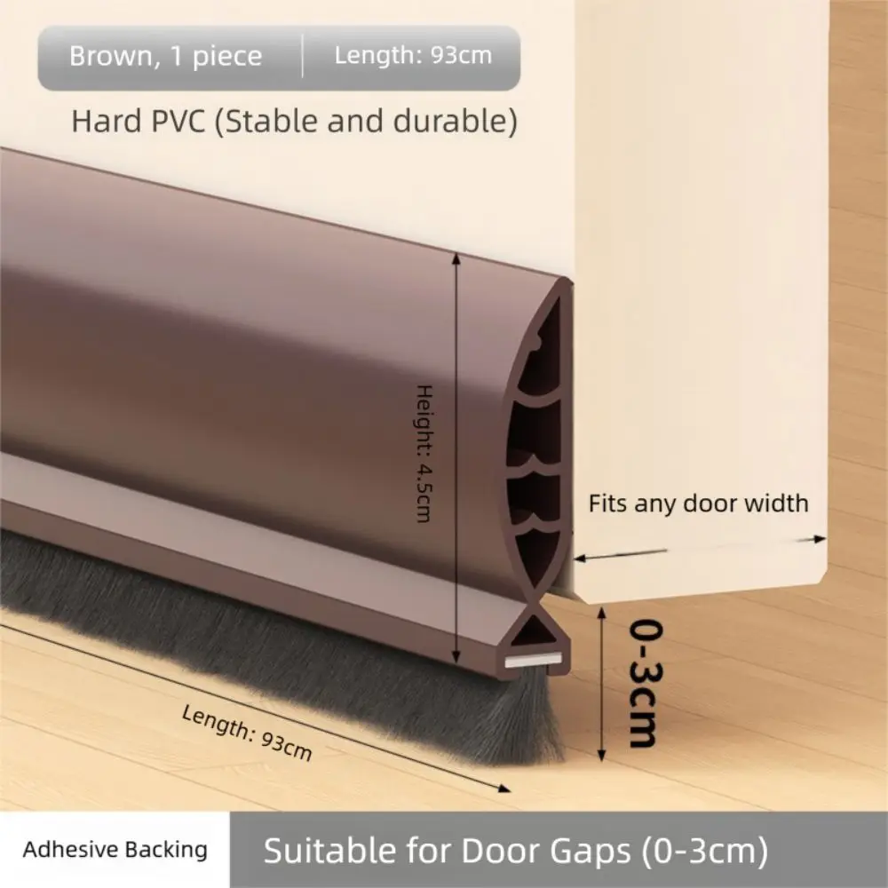 Fish shaped Door Draft Stopper Noise Reduction Self-adhesive Door Bottom Sealing Strip Insect Prevention Thickened