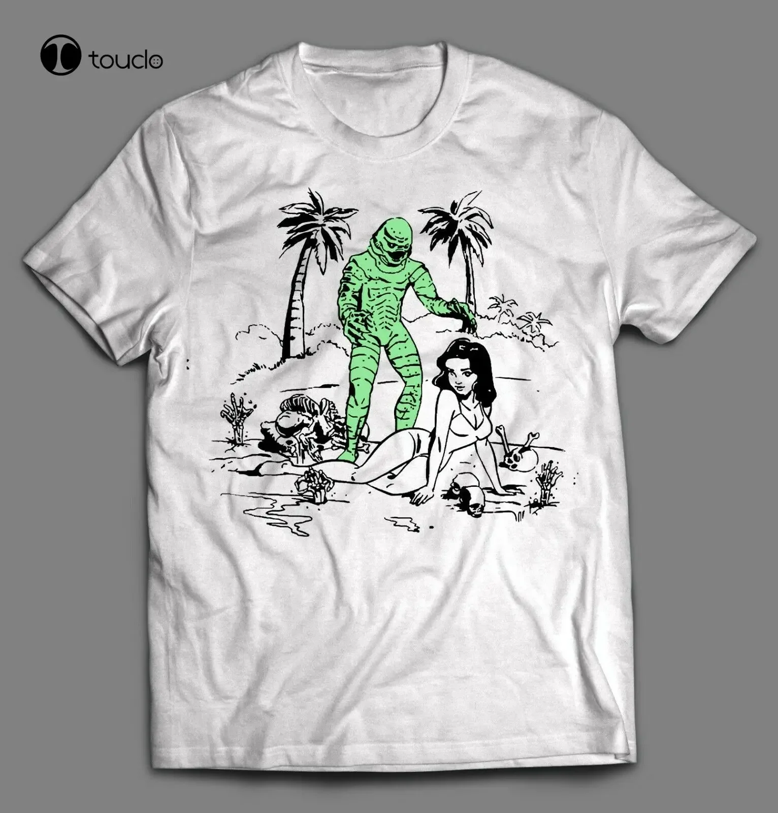 Creature From The Black Lagoon Ink Art High Quality Shirt Custom Aldult Teen Unisex Digital Printing Fashion Funny New Xs-5Xl