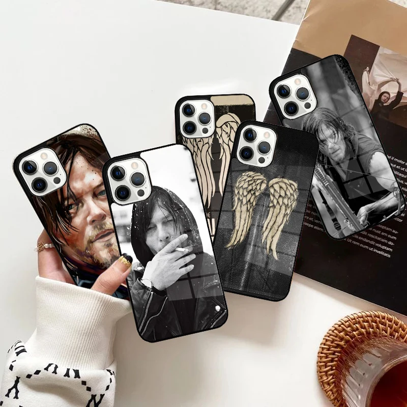 Daryl Dixon Wings Zombie Phone Case Magnetic for iPhone 15 16 14 13 Pro Max 11 12 Mini Magsafe Wireless Charging Cover