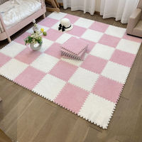 Plush Foam Floor Mat Children Kids Rug Play Mat EVA Foam Soft Baby Fluffy Floor Tiles Climbing Rugs Living Room Carpet