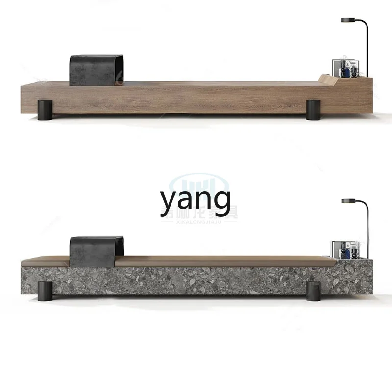 LTT， modern minimalist light luxury medium and ancient style bed stool Chinese solid wood bench