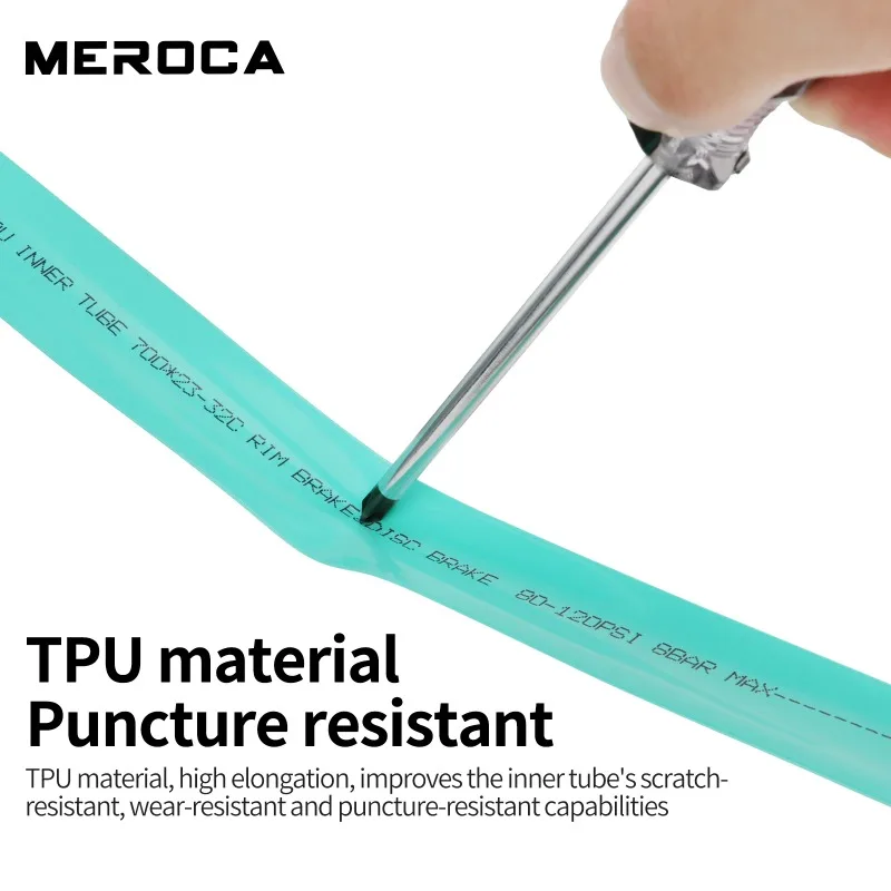 MEROCA tpu inner tube 700c Road bike inner tube 700x28 Bicycle tire inner tube anti-puncture Presta Valve tpu tubes 700c - Image 2