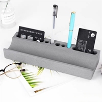 Long Phone Shelf Pen Holder Concrete Storage Box Silicone Mold DIY Plaster Craft Desk Decoration Cement Clay Container Mould