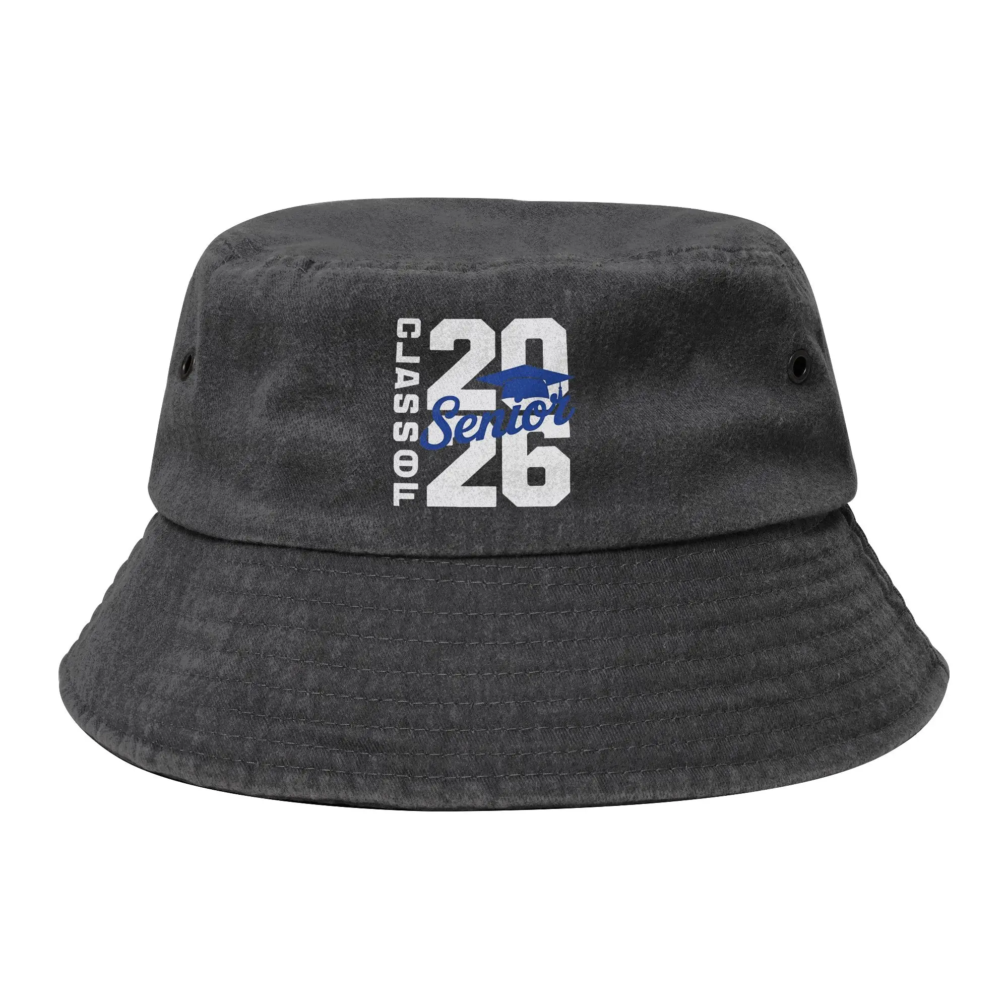Class of 2026 Senior Graduation Bucket Hats Teen Lightweight Outdoor  Distressed Denim Fishing Hat Vocation Getaway Headwear Bob