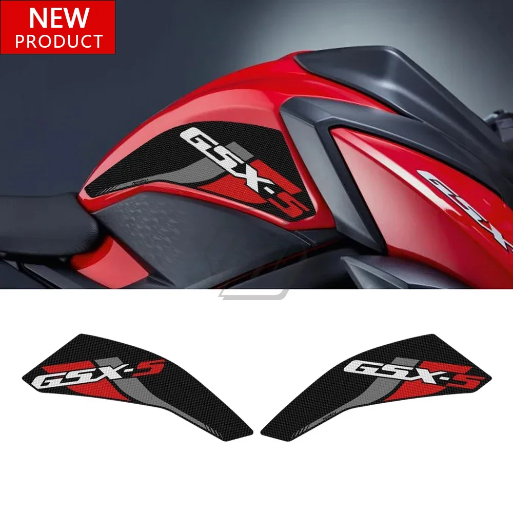 ل 2017-2021 سوزوكي GSX-S750 GSXS 750 Z دراجة نارية تعديل الجانب خزان الوسادة ، لوحة جانبية الركبة المضادة للانزلاق وسادة ملصق عدة
