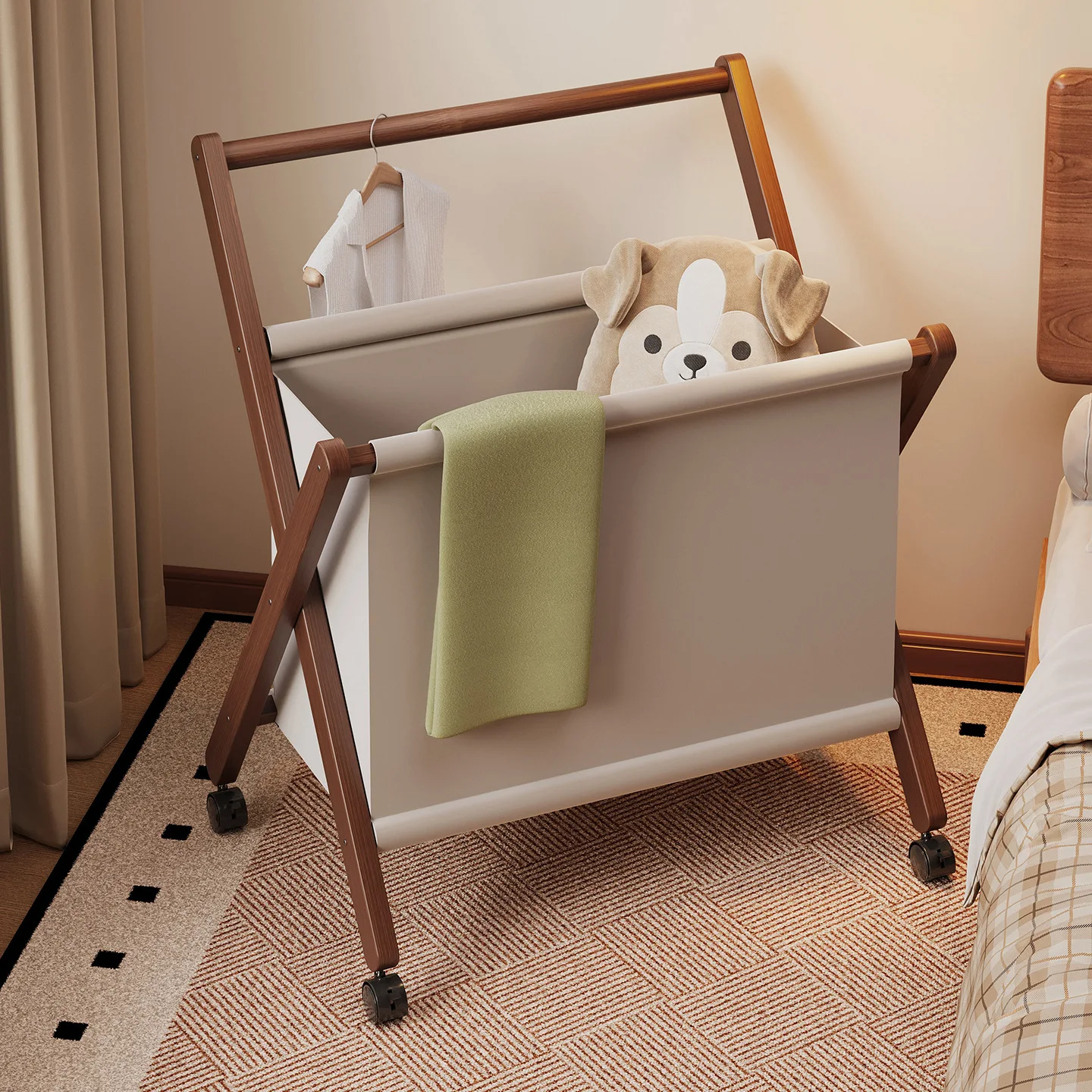 Moderne Wäschekörbe, Boden-Kleiderständer, Kleiderbügel, Stehender Kleiderständer, Regal, Regale, Kleiderbügel, Ständer, Bodenmöbel für das Wohnzimmer