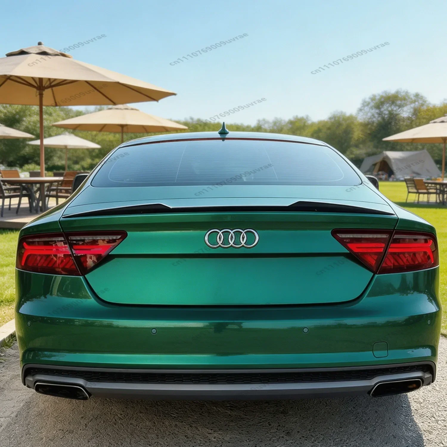 Gloss Black V Style ABS Rear Spoiler For AUDI S7 A7 RS7 C7 4G TFSI TDI S-line 2011-2017 Rear Trunk Tail Wing Bodykits Tuning