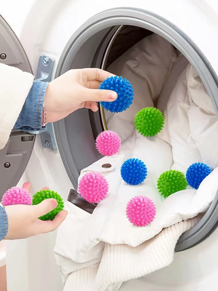 

5 PCS Reusable Laundry Dryer Balls - Eco Friendly Fabric Softener Alternatives Soften and Fluff Laundry Wrinkle Release