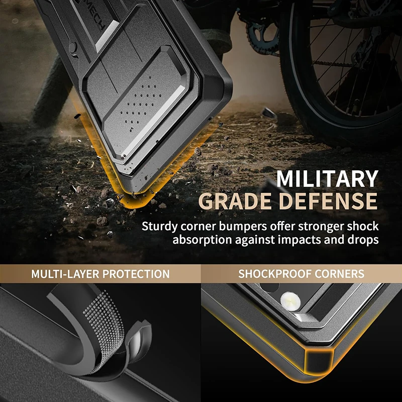 For Google Pixel 8 Pro Case built Slide Camera Cover Screen Protector Full-Body Shockproof Rugged Case with Kickstand Belt-Clip