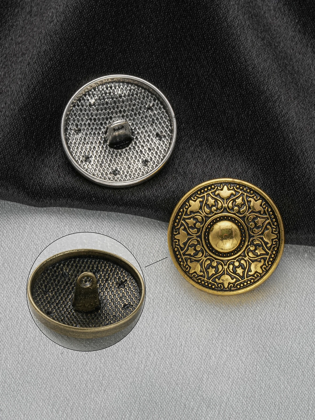 10/20 Stück wunderschöne, runde Metallknöpfe mit Retro-Totem-Muster, DIY-Zubehör für Kleidung, Schmuck und Accessoires – Detail 4