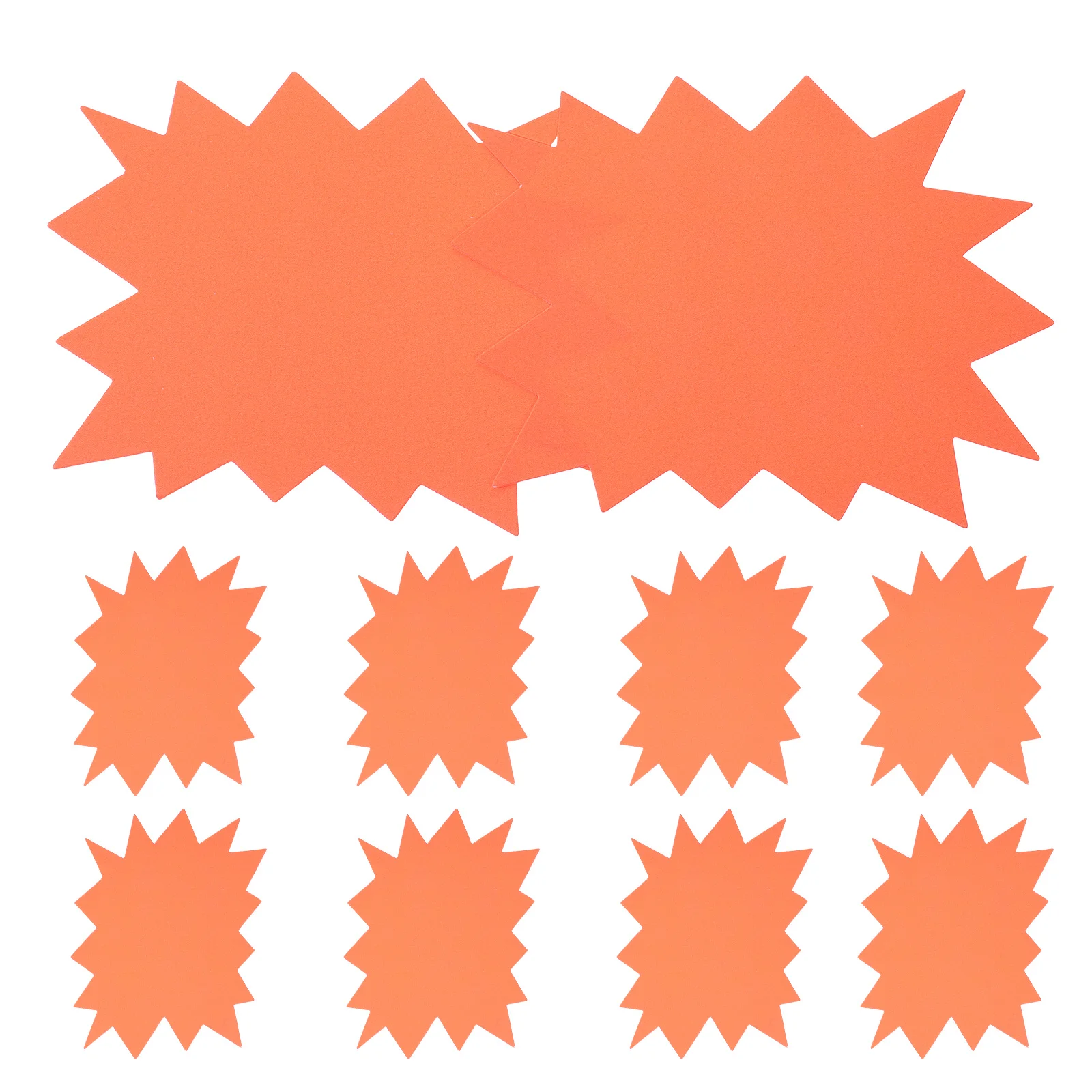 30pcs Explosion Shape Price Tag Fluorescent Bright Durable Paper For Retail Store Garage Sale Real Fundraising