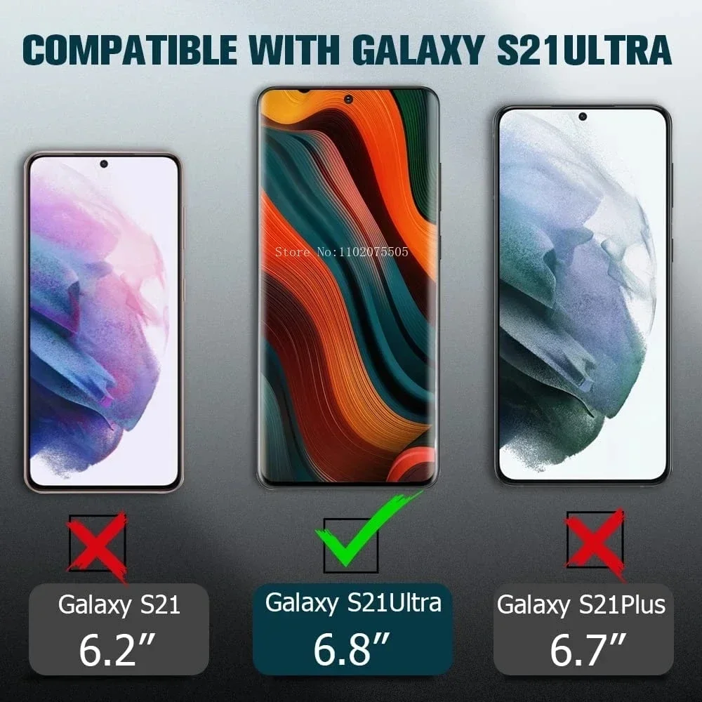 4 pezzi di vetro temperato curvo per Samsung Galaxy S24 S23 S22 Ultra Plus S21 S20 S10 Plus Nota 20 10 S8 S9 protezione dello schermo in vetro