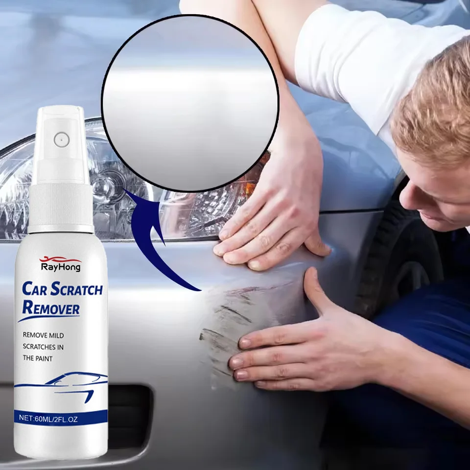 Auto Kras Reparatie Spray Auto Swirl Remover Krassen Reparatie Polijsten Verf Reparatie Vloeistof Universele Auto Care Spray 60ml