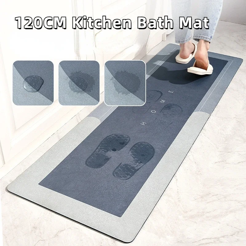 Absorbent Waterproof  Nonslip Floormat Carpet And Rugs Shower Door Mat Kitchen Bath Mud s Entrance Diatom