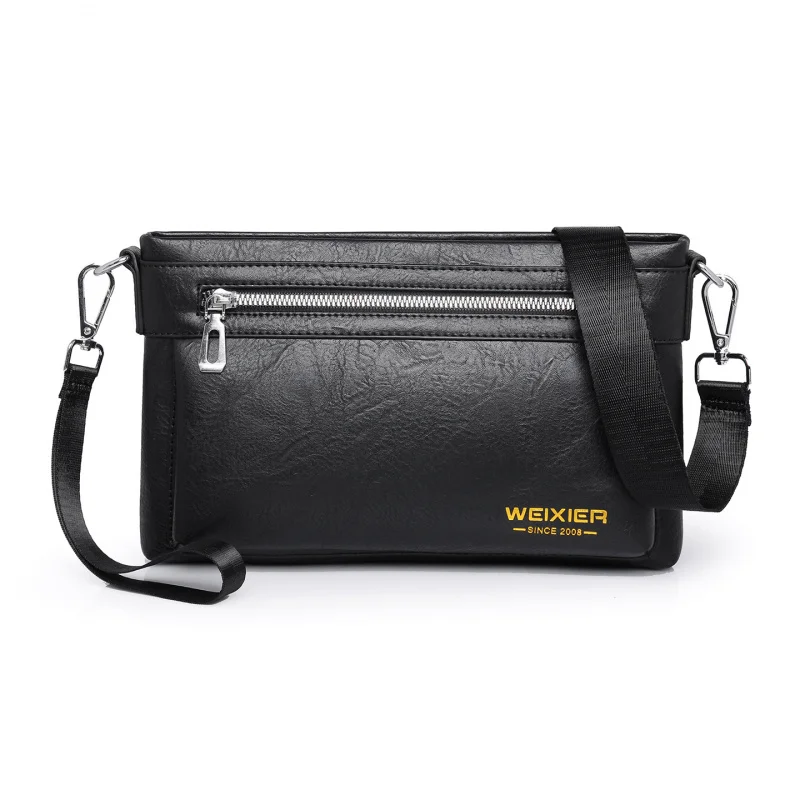 

Men's Retro Crossbody Bag Large Capacity Waterproof Clutch Bags Wear-resistant High-end PU Leather Shoulder Belt