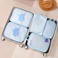 4Pcs Foldable Compressed Travel Clothes Bag Large Capacity Dustproof Clothes Storage Bag Moisture-proof Space Saving