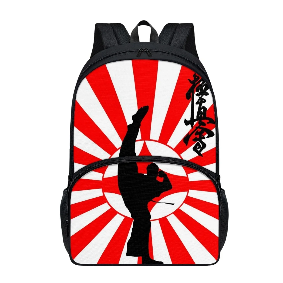 

FORUDESIGNS Judo Aikido Taekwondo Students Schoolbags Utility Double Zip School Backpacks Universal Bookbags Storage Packsack