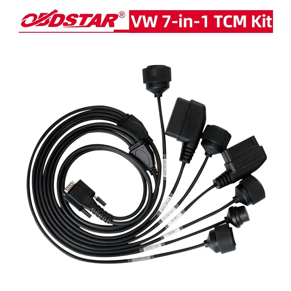 Kit TCM 7 en 1 OBDSTAR Compatible con VW, Compatible con Clonación de ECU, Lectura/Escritura de MAP, Utilizado con DC706 y Otras Herramientas OBDSTAR