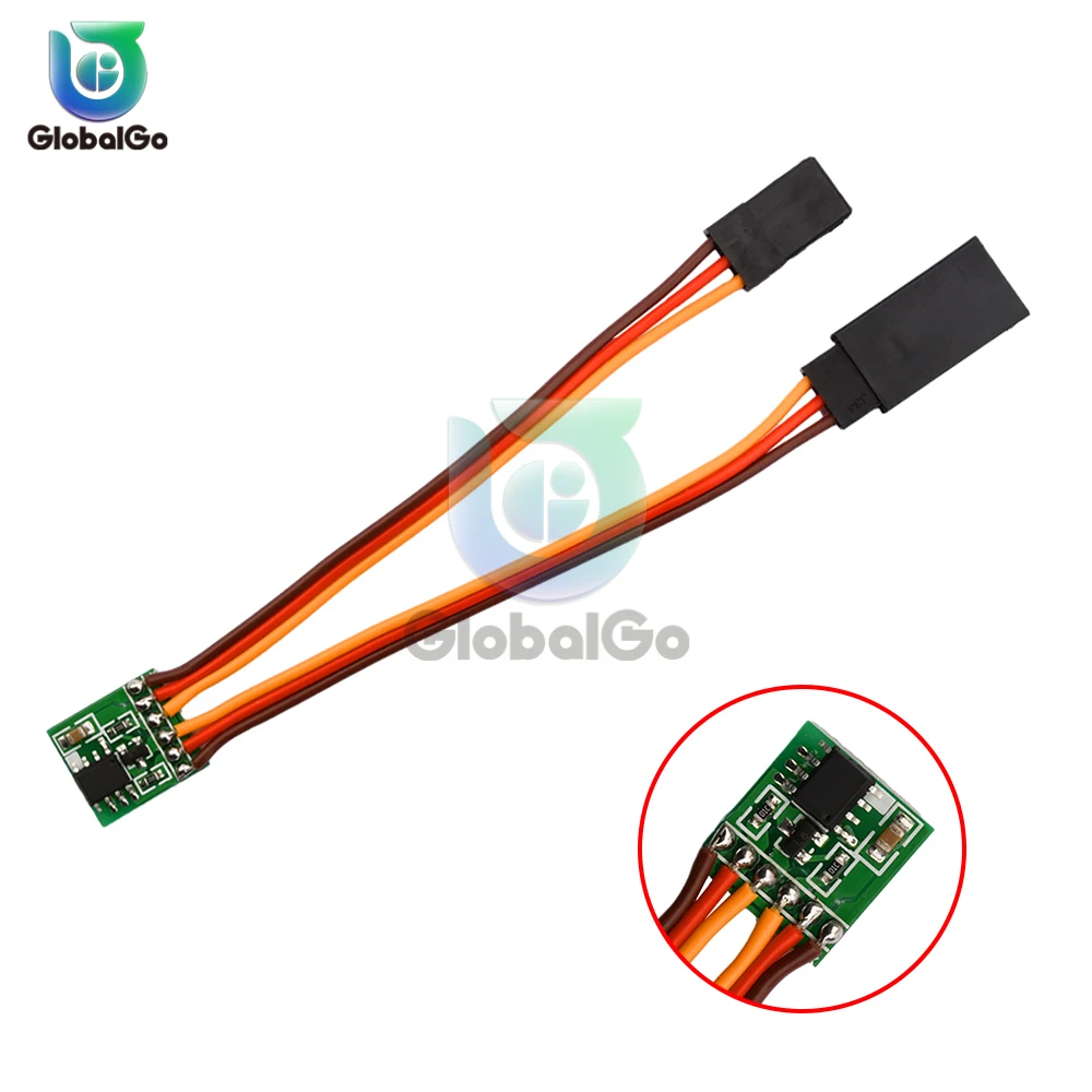 Universal 4 ~ 6V 3.6V ~ 24V Servo Inverseur de Direction Servo Inverseur Signal pour Rc Servo Avion V-queue