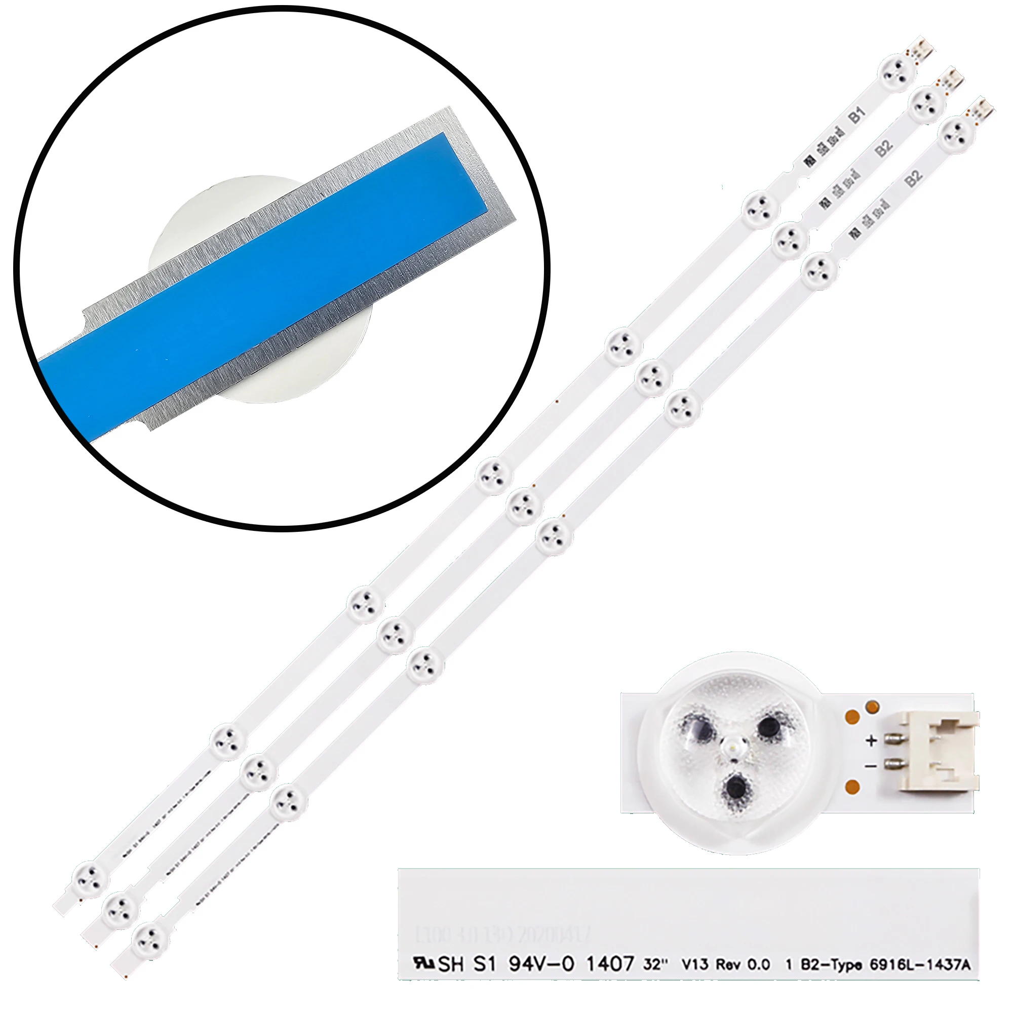 Kit 1/5/10 striscia di retroilluminazione a LED per 32 ln570v 32 ln5400 32 ln5707 32 ln570r 32 ln540b 32 ln570n muslimate