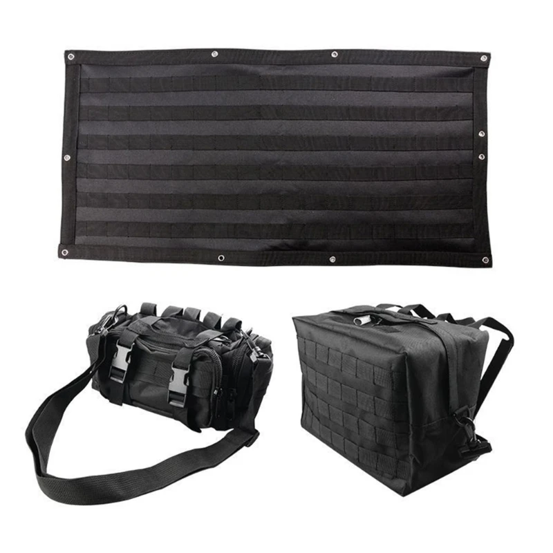 3pcs/set Tailgate Tool Bag Holder Set For Offroads Tailgate Storage Solution Outdoor Adventures Waterproof Oxford Fabric