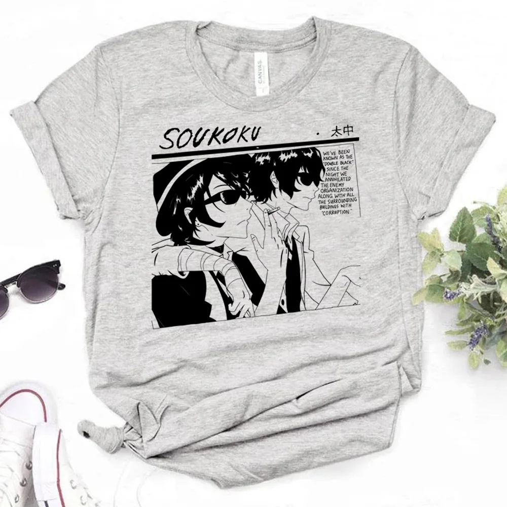 Dazai t shirt women graphic anime Tee girl funny clothes