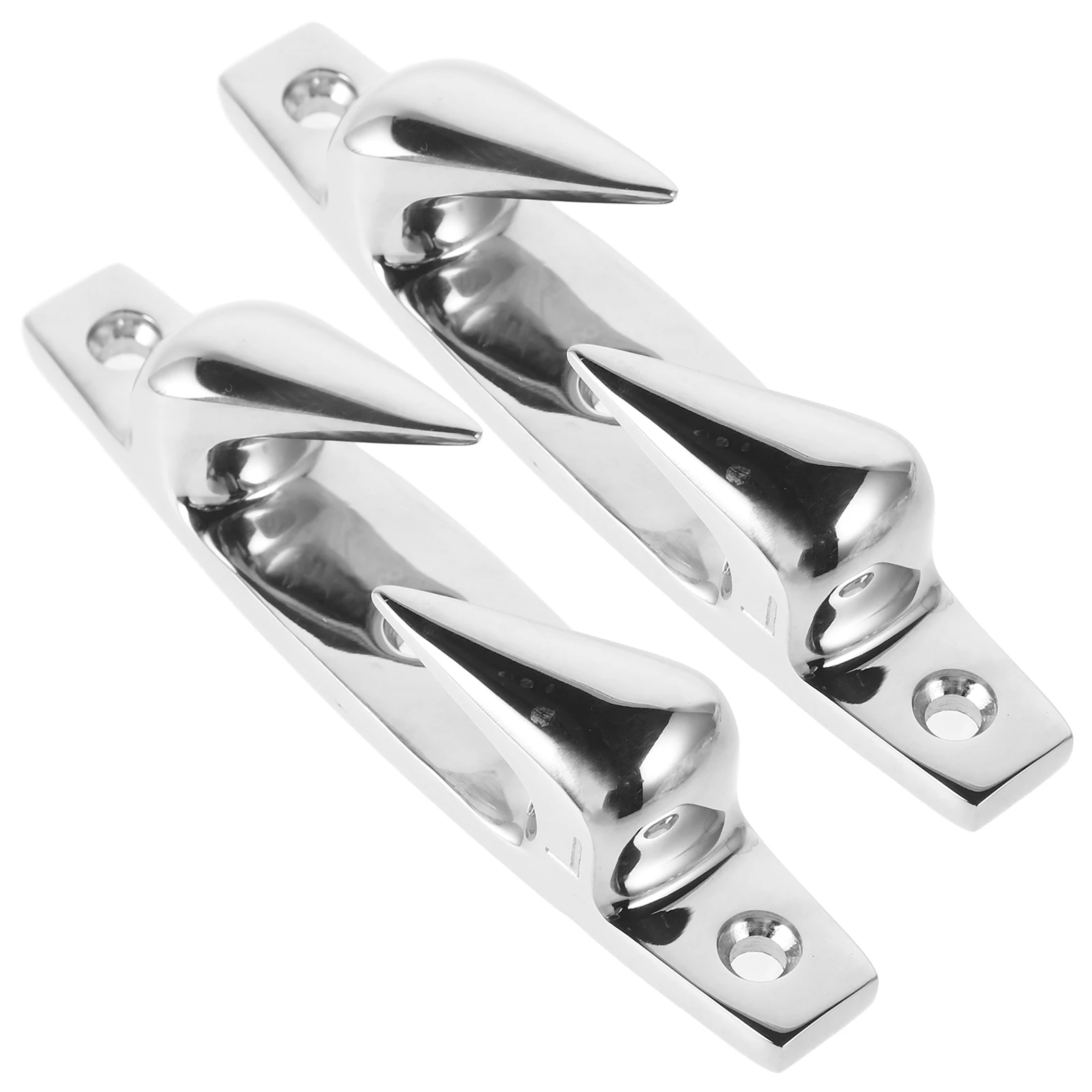 

2pcs Stainless Steel 316 Marine Fairlead Cleats Durable Corrosion Resistant Boat Dock Accessories for Yacht Trailers Awnings