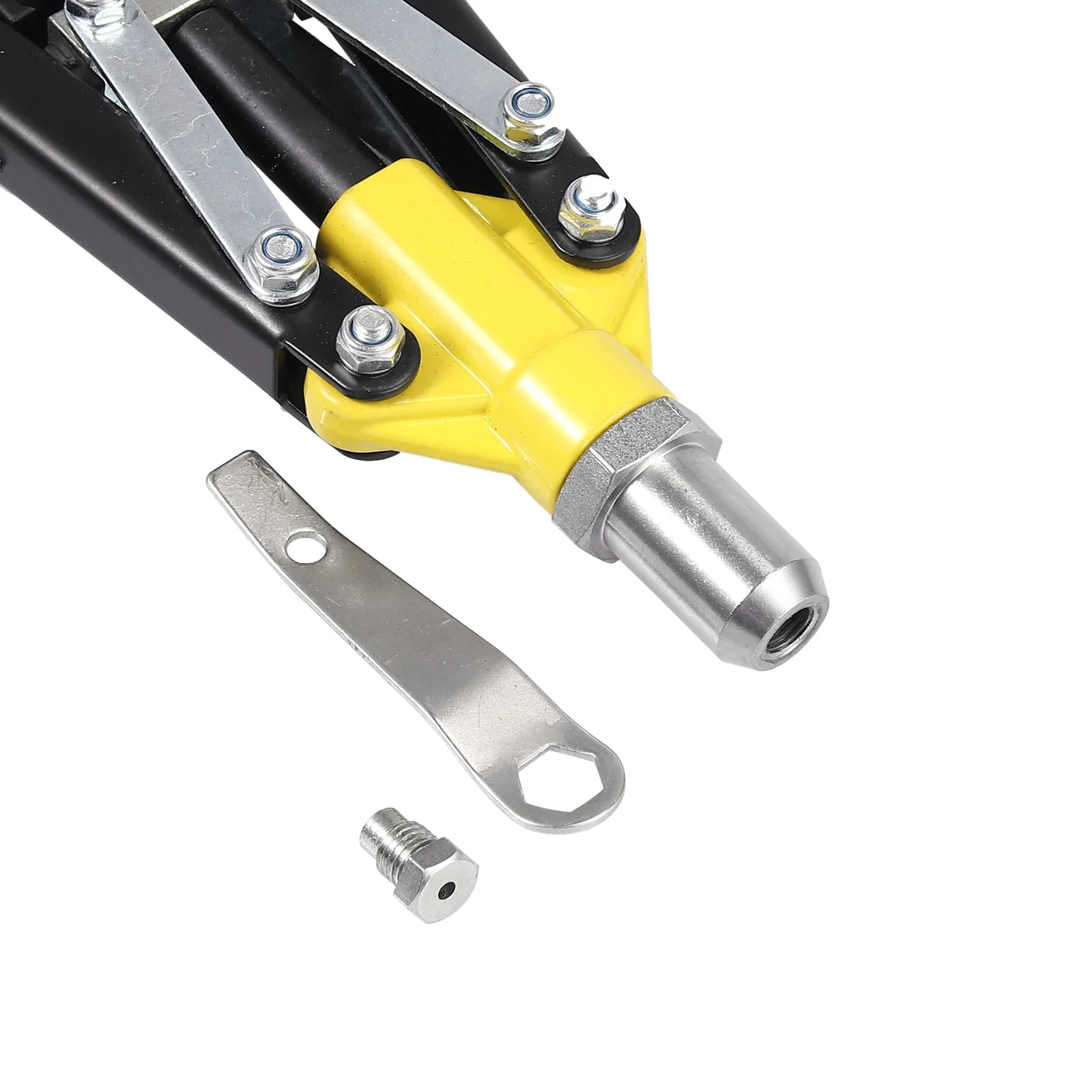 JUSTOOL Hand Rivet Nut Gun Set Rivet Lever Plier Nozzle size 3.2/4.0/4.8/6.0/6.4 mm Riveters Gun with 250pcs rivets for Riveting