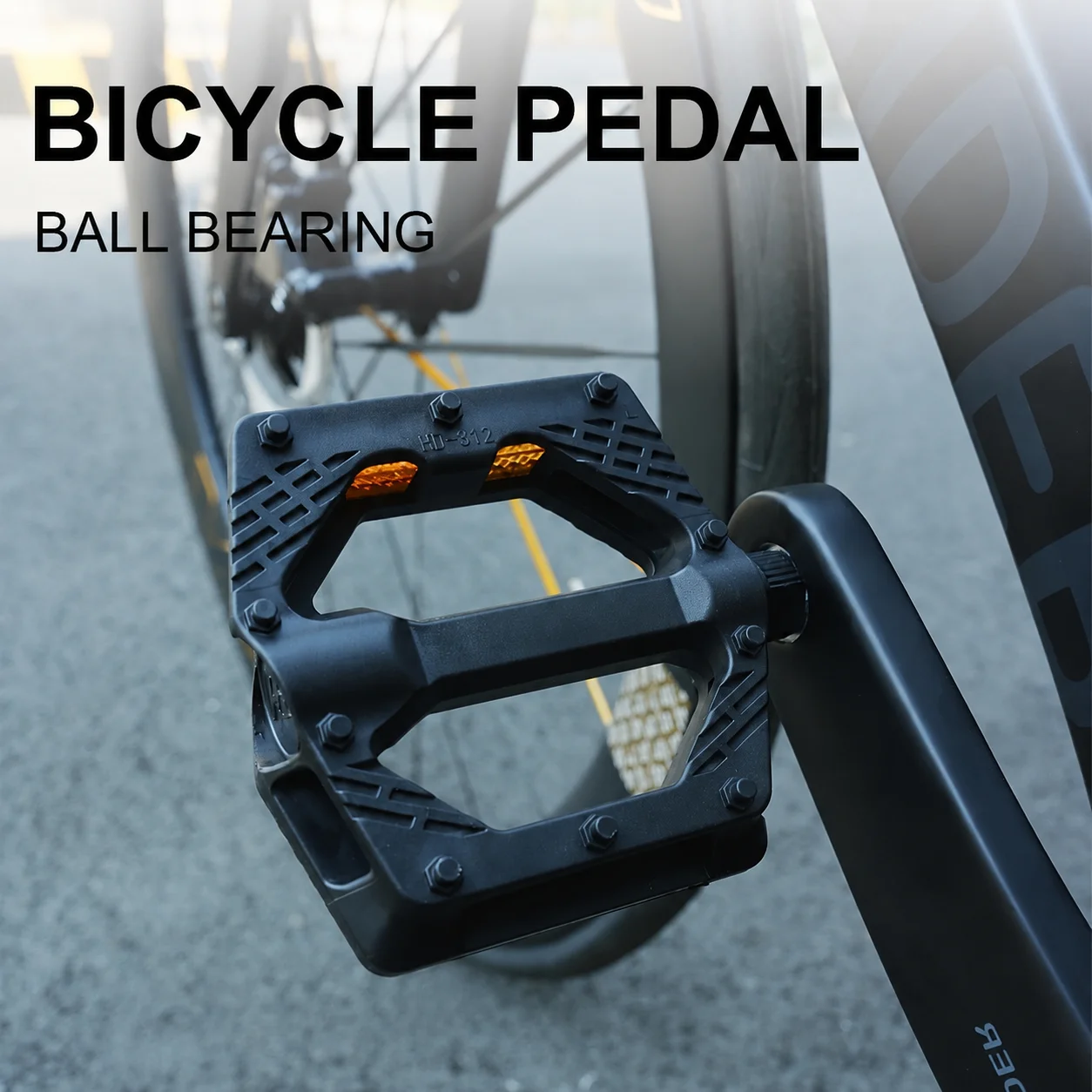 Pedales de Bicicleta LITERIDE, Pedales para Bicicleta de Montaña y Carretera, Plataforma Antideslizante de 9''16, Pedales Estándar Clásicos, Accesorios de Ciclismo