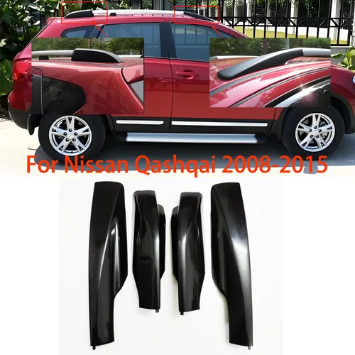 Nuevo para Nissan Qashqai 2008 2009 2010 2011 2012 2013 2014 2015 cubierta de portaequipajes cubierta de portaequipajes barra de techo carcasa final