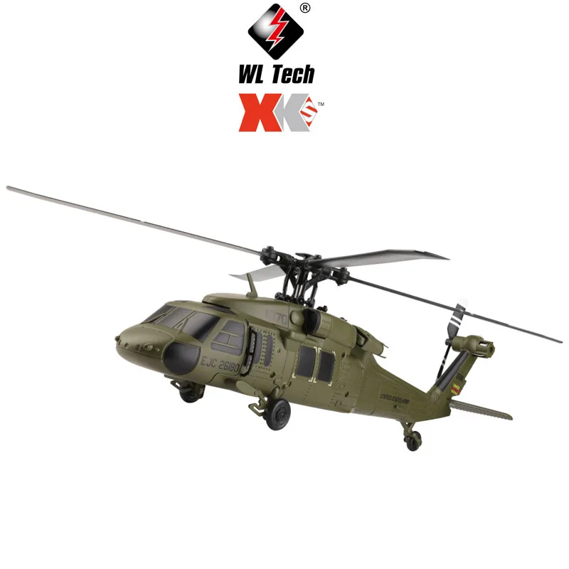 Weili K170 4CH RC Helicopter Bilancia da trasporto militare con motore brushless Giroscopio a 6 assi e mantenimento dell'altitudine per regalo di compleanno per adulti