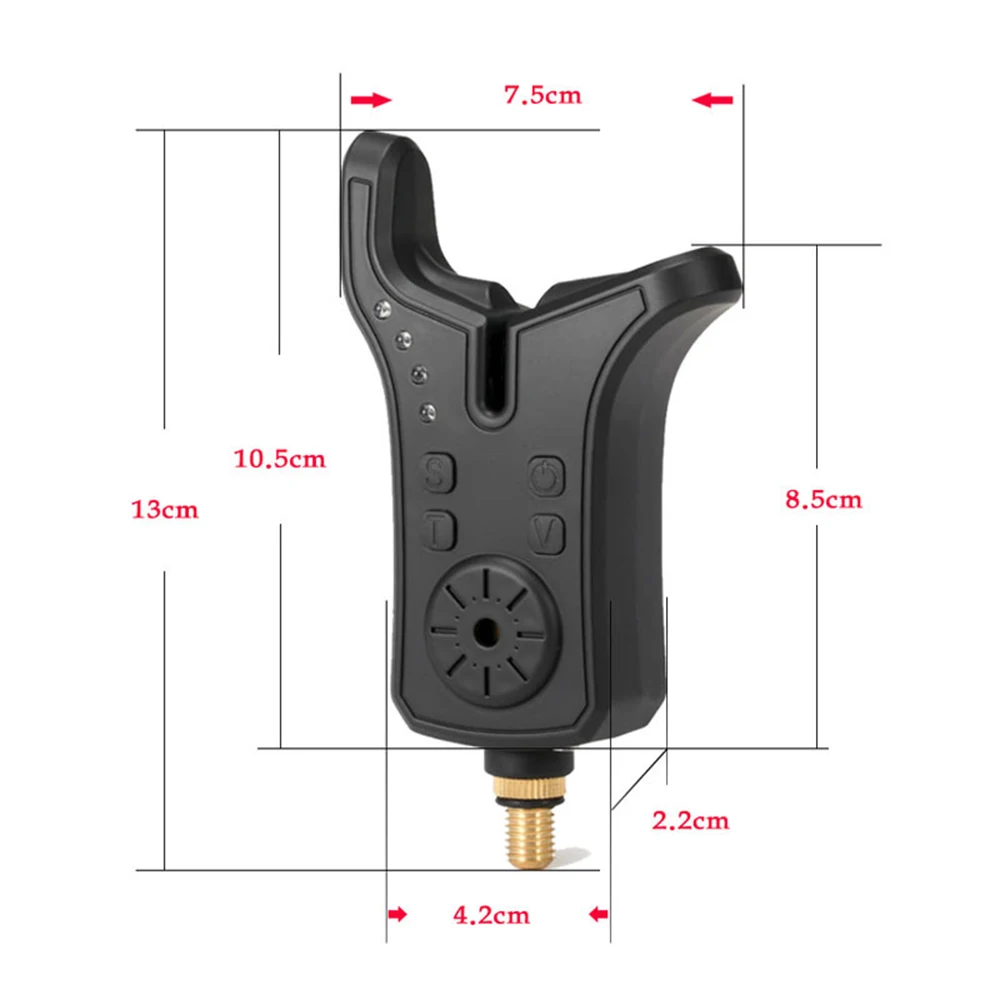 Coonor Electronic Fishing Bite Sound Alarm Indicator Sound Bite Alert Bell w LED Lights Fishing Accessories Fishing Supplies New view 3