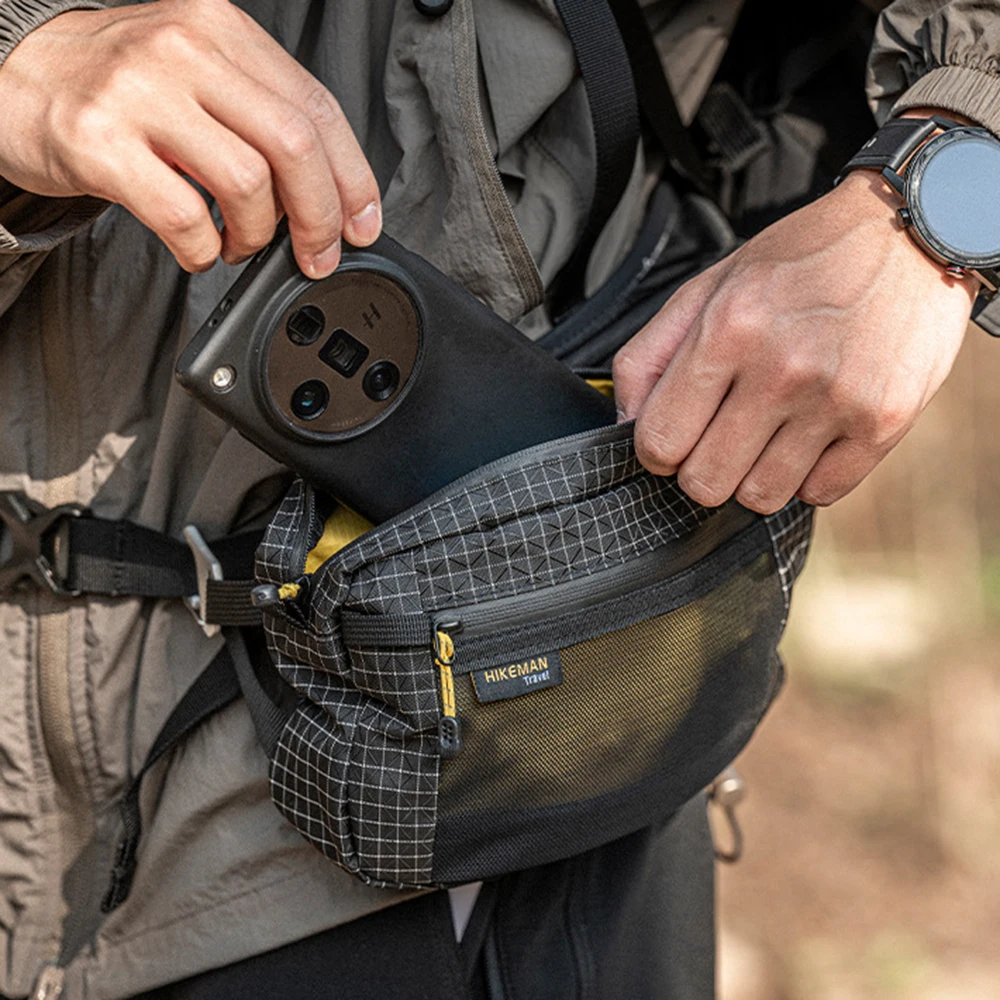 Image of HIKEMAN Dyneema Lendenwirbelpackung MOLLE Outdoor-Taillen-Hüfttasche für Reisen, Wandern, Radfahren, taktische Bauchtasche