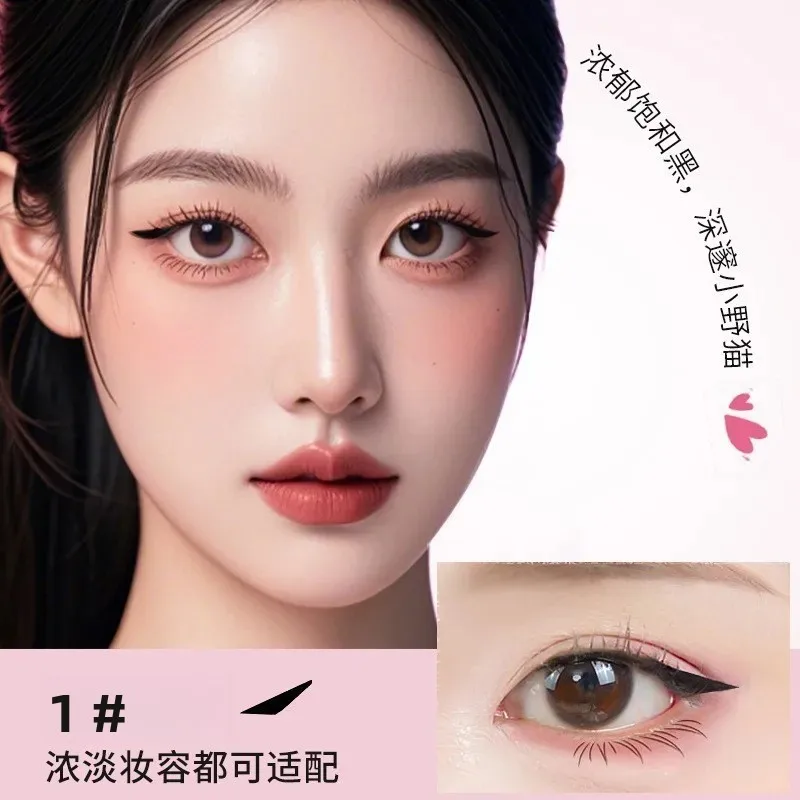 قلم ختم تحديد العيون 2 في 1 من Dora Adventure، دقيق وطويل الأمد، مقاوم للتلطخ ومقاوم للماء، محدد عيون سريع الجفاف #1