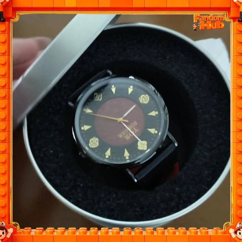 Genuine Spy X Family Yor Forger Themed Ultra-Thin Quartz Watch Anime Collectible Wristwatch Toy Gift For Fans
