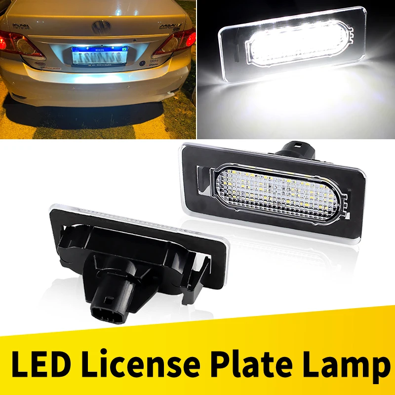 2PCS LED Nummernschildbeleuchtung für Toyota Corolla Limousine 2014-2022 OEM # :81270-02250,8127002250 weiß Autozubehör 12V