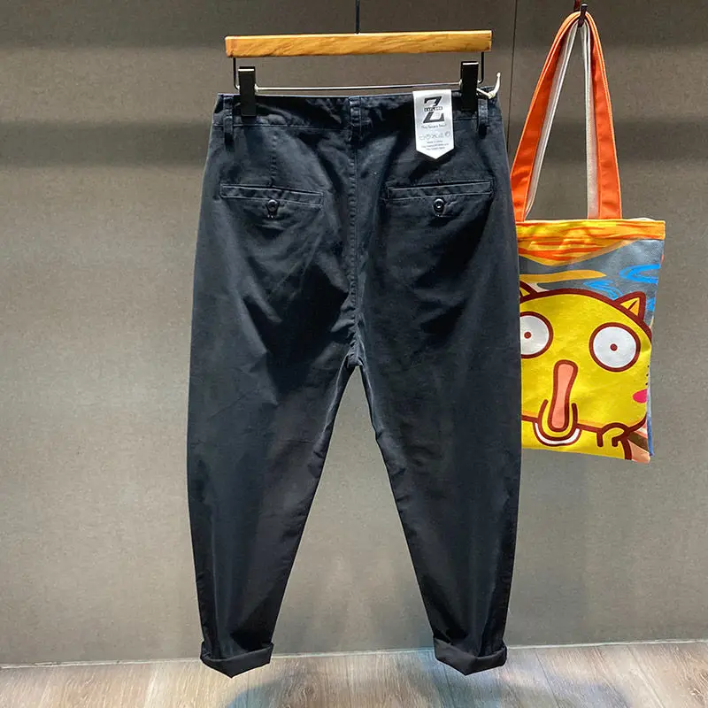 男性用ポケット付きharemパンツ、カジュアルストリートウェア、スリムパンツ、シンプルなハーレムパンツ、モノクロポケット、トレンディな服、夏、y2k、28-38、2024