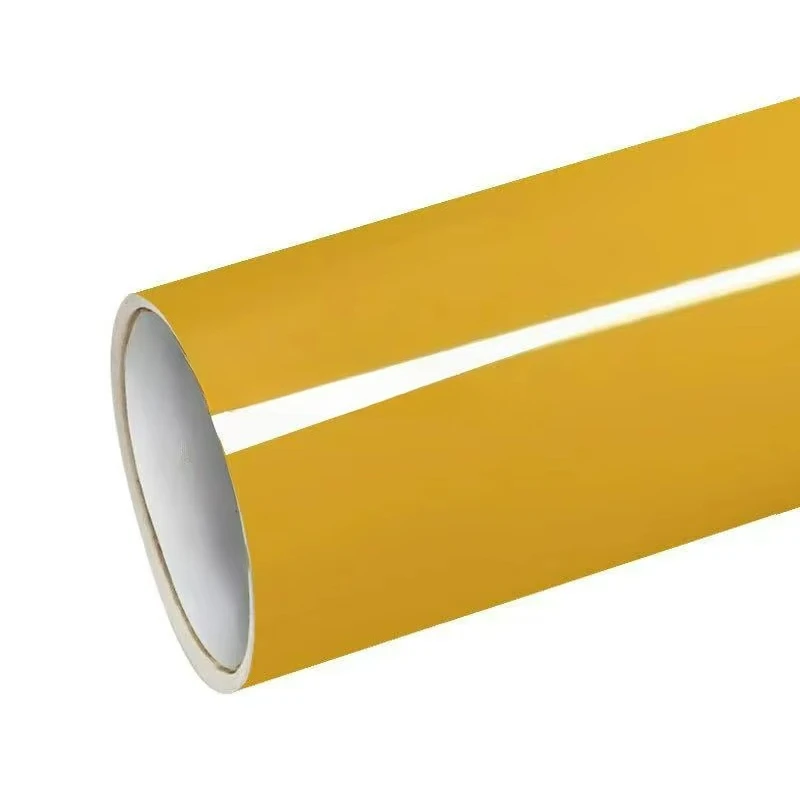 

Liquid Metal PET Crystal Yellow Wrap Vinyl Film Scratch-Resistant for Full Body Vehicle & Motorcycle Car Change Color Film