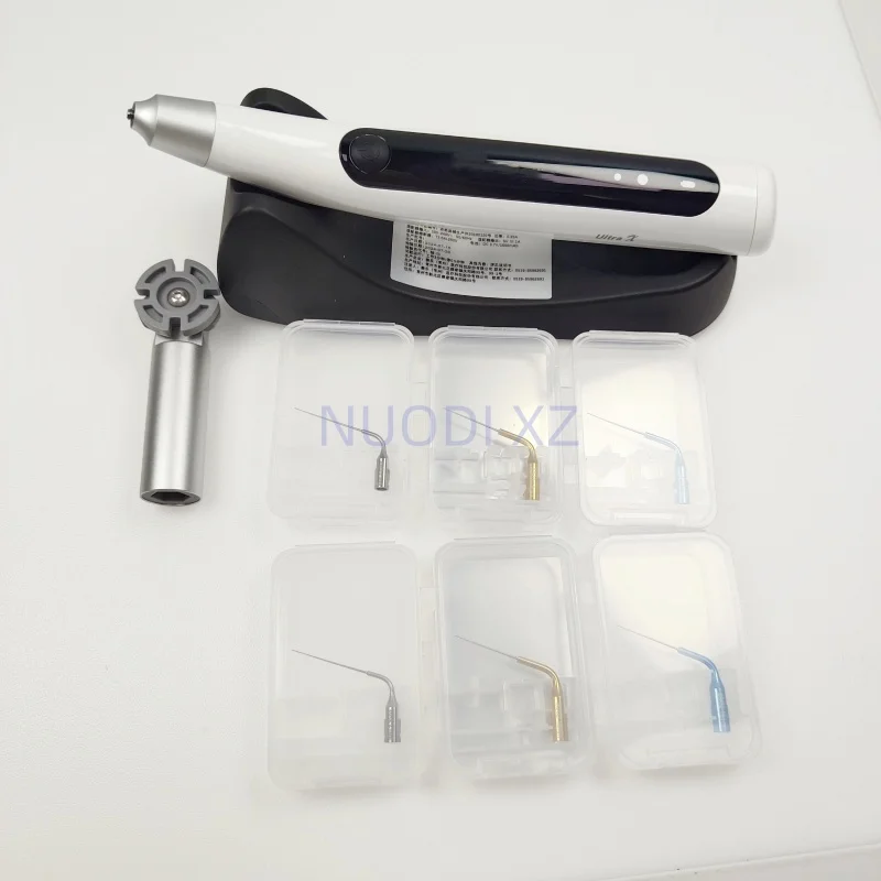 Dental Ultra X Cordless Endodontic Ultrasonic Activator with 6 Tips For Root Canal Treatment Endodontic Scaling Dentistry Tool