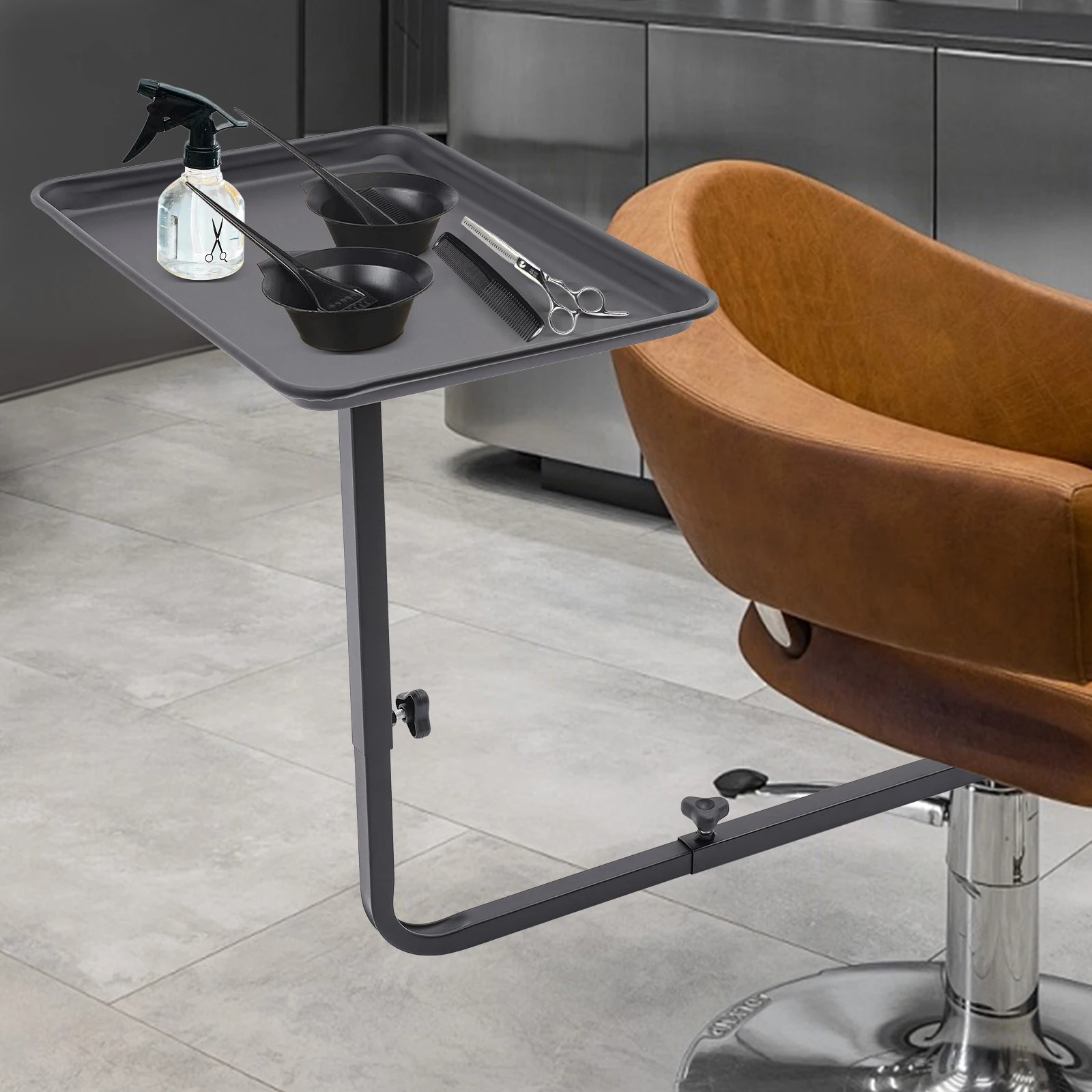 

Salon Chair Tray 66.14lbs Load-bearing for Nail Salons, Barber Stores, Pet Clinics, Beauty Salons, Spas, Dental Clinics, etc